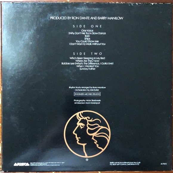 Barry Manilow One Voice Vinyl Lp '79 - Picture 5 of 8
